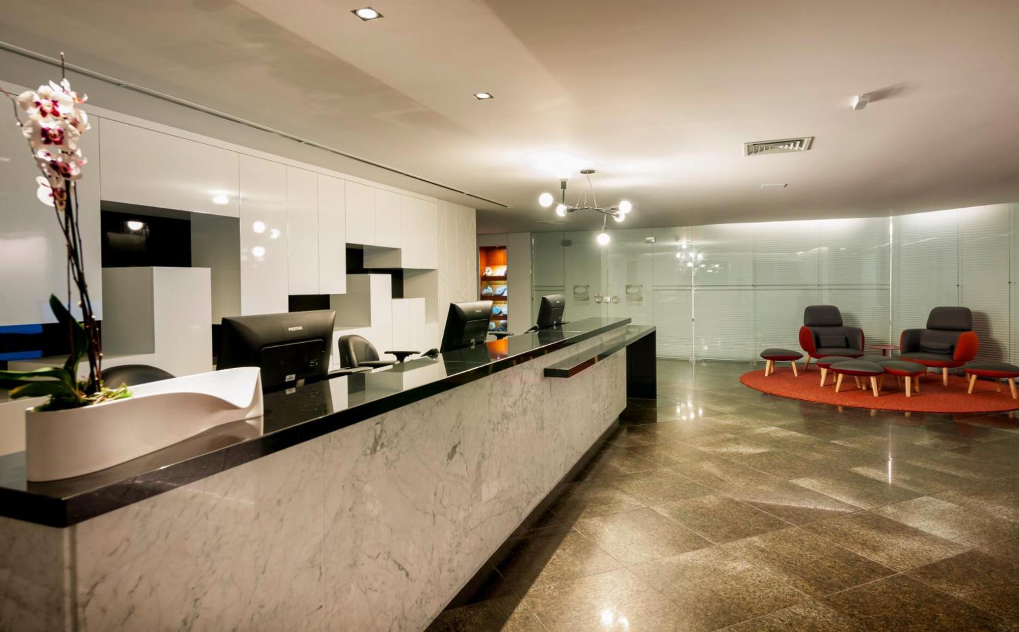 Hotel Senac Ilha Do Boi Vitoria Bagian luar foto Reception area